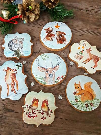 Painted cookies - Cake by Suzi Suzka