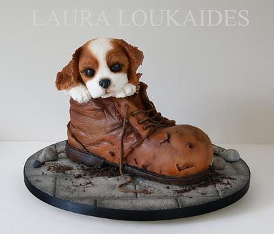 Charlie and his Boot - Cake by Laura Loukaides