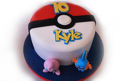 Pokemon cake with Mudkip and Jigglypuff - Cake by Danielle Lainton
