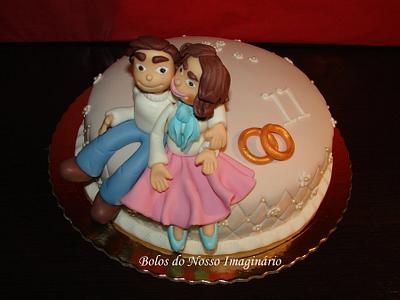 Wedding anniversary Cake - Cake by BolosdoNossoImaginário