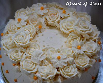 Wreath of Roses  - Cake by Divya iyer