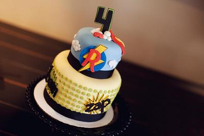 Vintage Super Hero Cake - Cake by Mandy