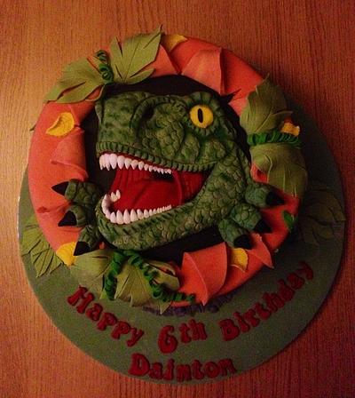 T-Rex cake - Cake by Daisychain's Cakes