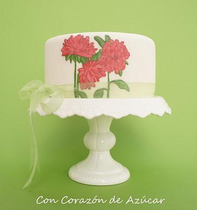 Step by Step: How to Paint on Fondant - Paso a Paso: Como pintar sobre Fondant - Cake by Florence Devouge