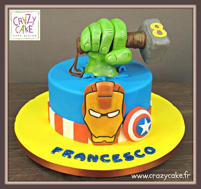 Avengers - Cake by Crazy Cake