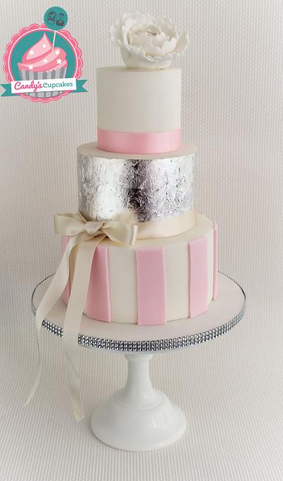 Modern Wedding Cake - Cake by Candy's Cupcakes