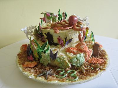 An Octopus' Garden - Cake by The Garden Baker