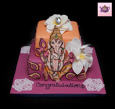 Indian Inspired Engagement - Cake by Cakes by Nina Camberley