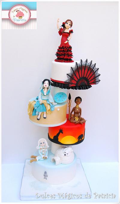Dolls of the World - Cake by Dulces Mágicos de Patricia