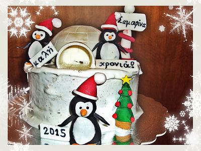 Samarina ' s penguins..!!! - Cake by sun sugar