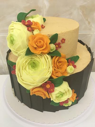 Cake with flowers - Cake by SweetART by Eli
