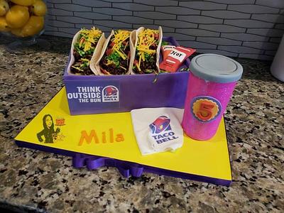 Taco Bell Cake! - Cake by Cakes By Julie