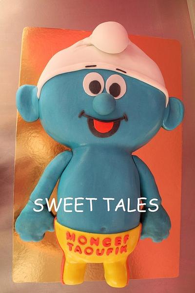 Smurf - Cake by SweetTales