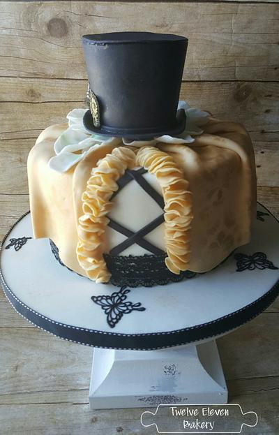 My Steampunk Anniversary Cake - Cake by Shannon @ Kitchen Witch Chronicles 