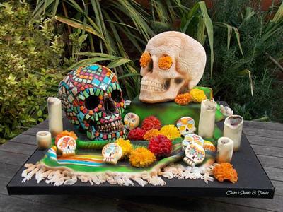 Skulls - Cake by clairessweets