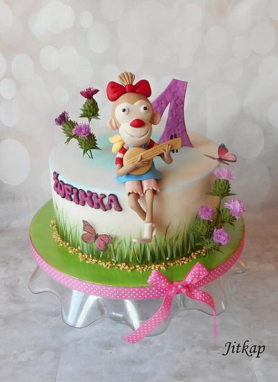 Monkey birthdays cake - Cake by Jitkap