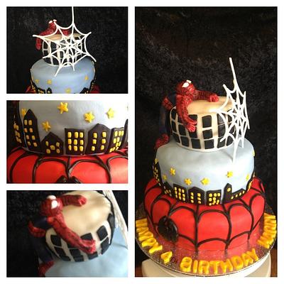 Spiderman - Cake by Kirstie's cakes