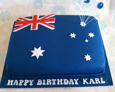 Australia Flag Cake - Cake by Sweet Treats of Cheshire