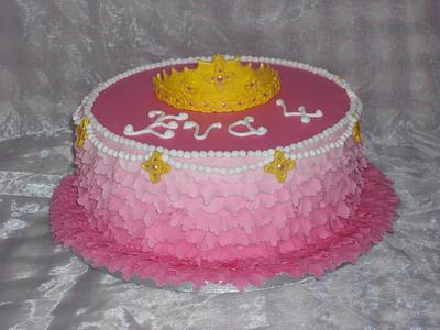 Princess tiara cake. - Cake by Mandy
