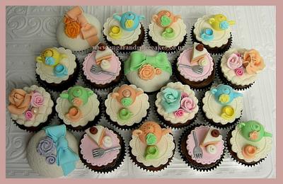High Tea Party Cupcakes ~ - Cake by Mel_SugarandSpiceCakes