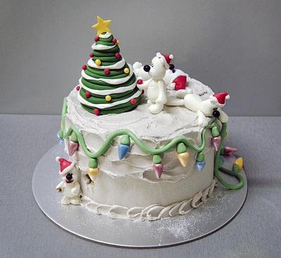Polar Bears Christmas Cake - Cake by Laura Dachman