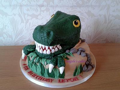 Dinosaur cake - Cake by Magda's Cakes (Magda Pietkiewicz)