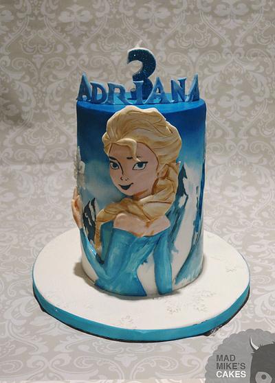 "Frozen" Watercolor style cake - Cake by Mad Mike's Cakes