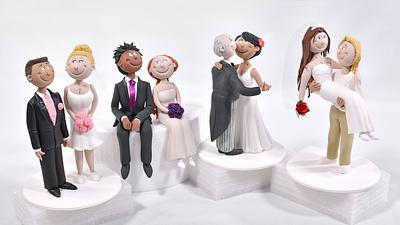 Funny Couple Figurines - Cake by Serdar Yener | Yeners Way - Cake Art Tutorials