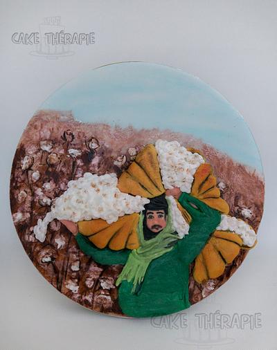 Cotton Farmer  "Spectacular pakistan :An International Sugar art Collaboration" - Cake by Caketherapie