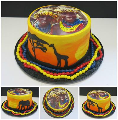 African Theme - Cake by Cake Me Home Cupcakes