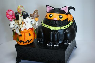 Halloween Fat Cat - Cake by Margie