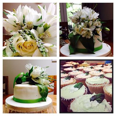 Christening cake & cupcakes - Cake by Natasha Allwood Cakes