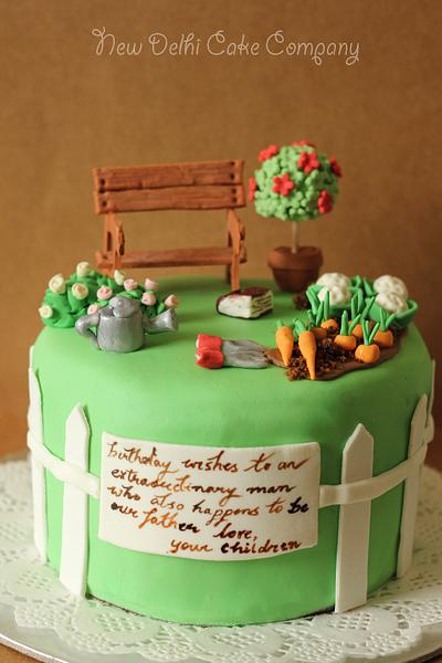 Garden cake - Cake by Smita Maitra (New Delhi Cake Company)