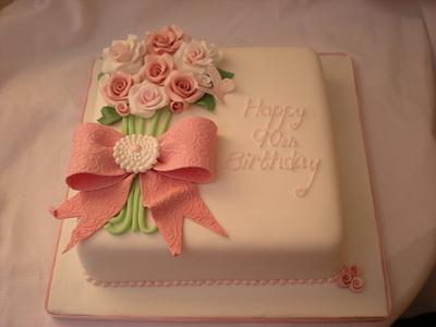 vintage rose bouquet - Cake by The Snowdrop Cakery