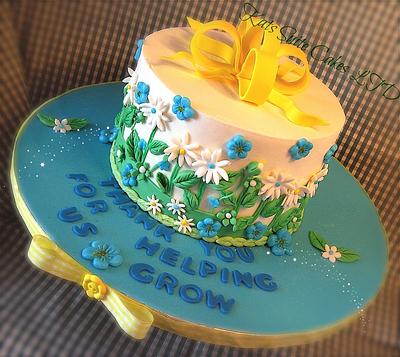 Thank You For Helping Us Grow - Cake by Kat