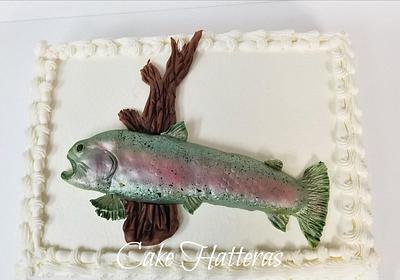Rainbow Trout Groom's Cake - Cake by Donna Tokazowski- Cake Hatteras, Martinsburg WV
