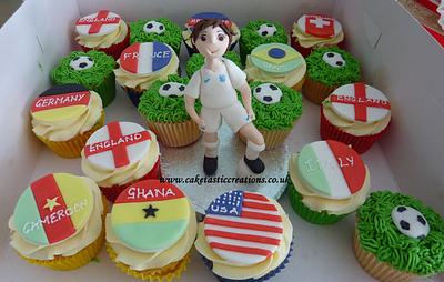 World Cup Themed Cupcakes  - Cake by Caketastic Creations