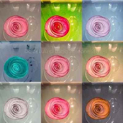 Pop art o wafer paper flower art? - Cake by Lucia Simeone