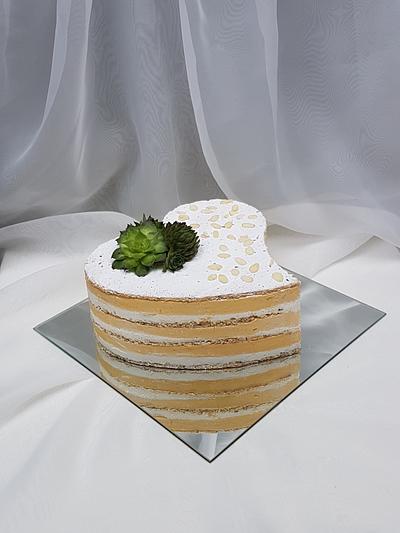 Naked heart cake - Cake by Tirki