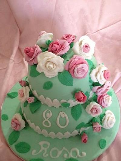 Cake for the 80th birthday of my mother - Cake by Loredana