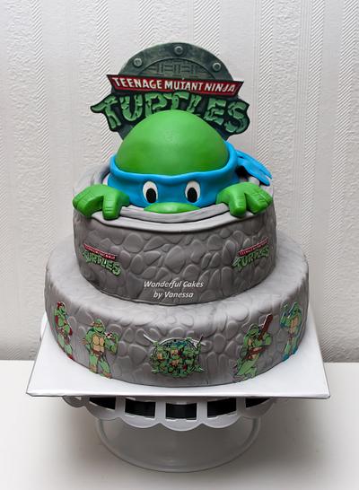 Peek-a-Boo Ninja Turtle - Cake by Vanessa