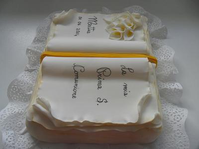 First Communion cake - Cake by Clara