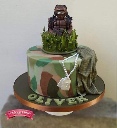 Camouflage Laser Combat - Cake by The Custom Cakery