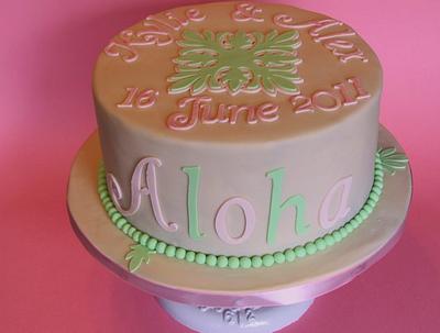 Hawaii Wedding - Cake by SweetAsSugar