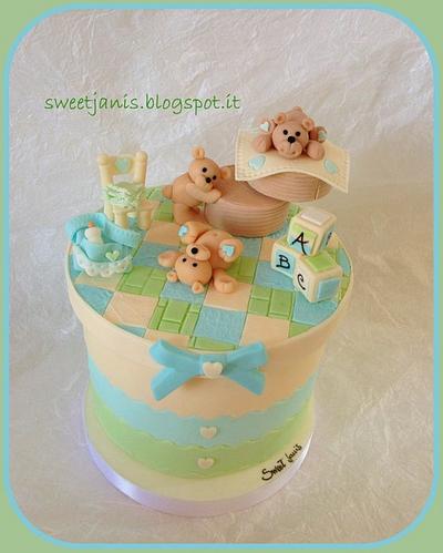 Baby bears for a baby boy  - Cake by Sweet Janis