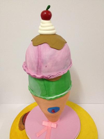 Ice cream cone cake - Cake by Caked Goodness