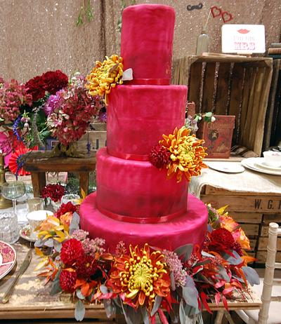 Autumn Wedding Cake - Cake by Boutique Cookies Cakes