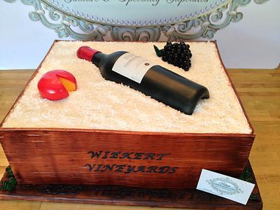 Wine Theme Inspired Cake By: Belicia's Cupcake Co. - Cake by Belicia's Cupcake Co.