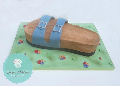 Sculpted Birkenstock Cake - Cake by Sweet Petite Baking Co.