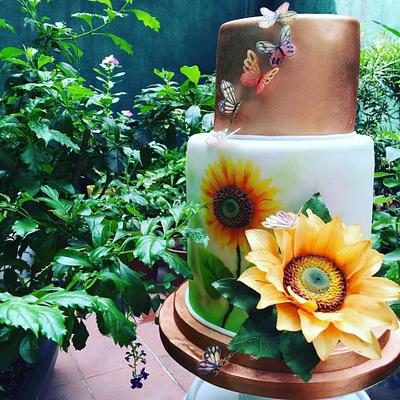 Sunflower - Cake by Blossom Cakes